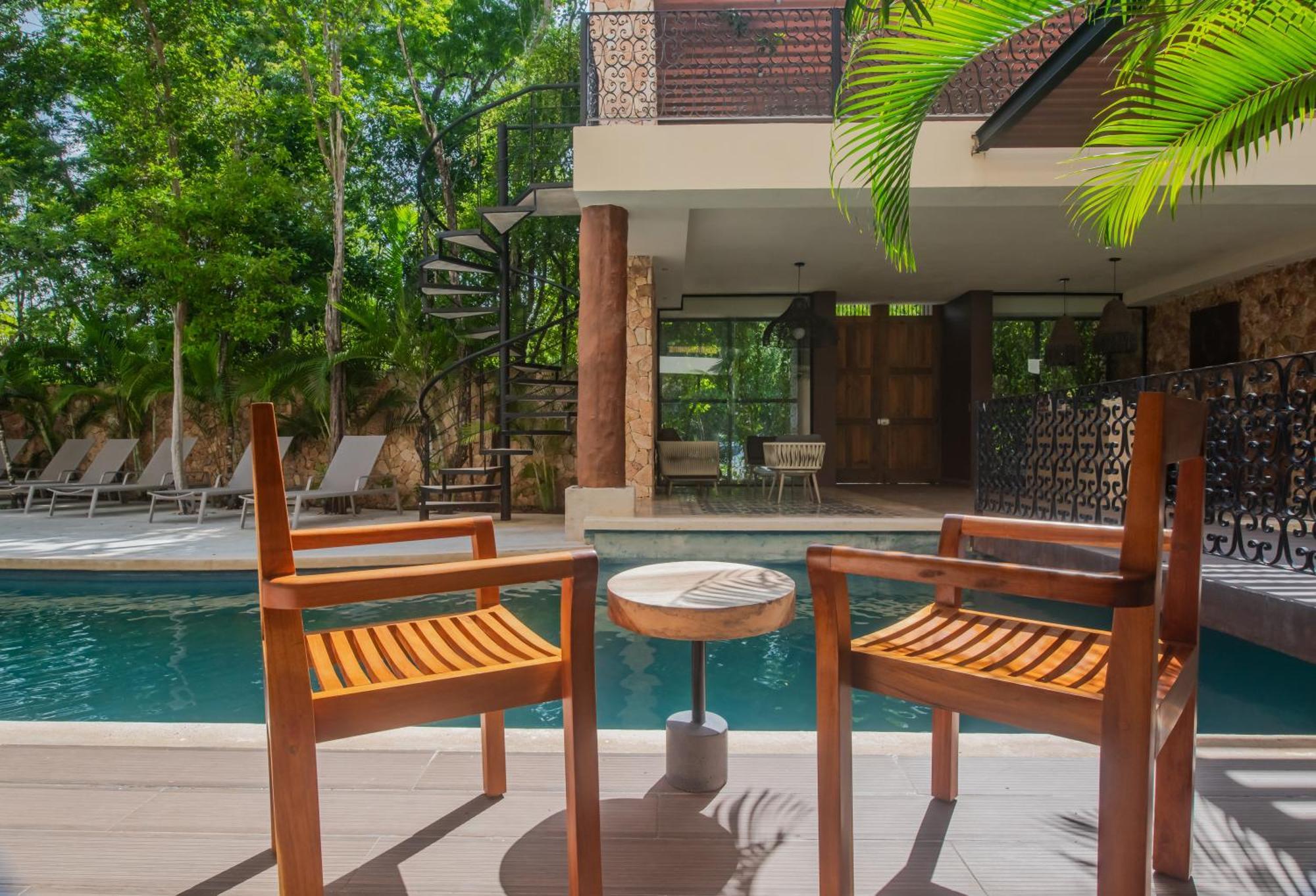 Luxury Aldea Zama 2Bed - 2Bat Apartment Private Terrace & Swim Up Tulum Bagian luar foto