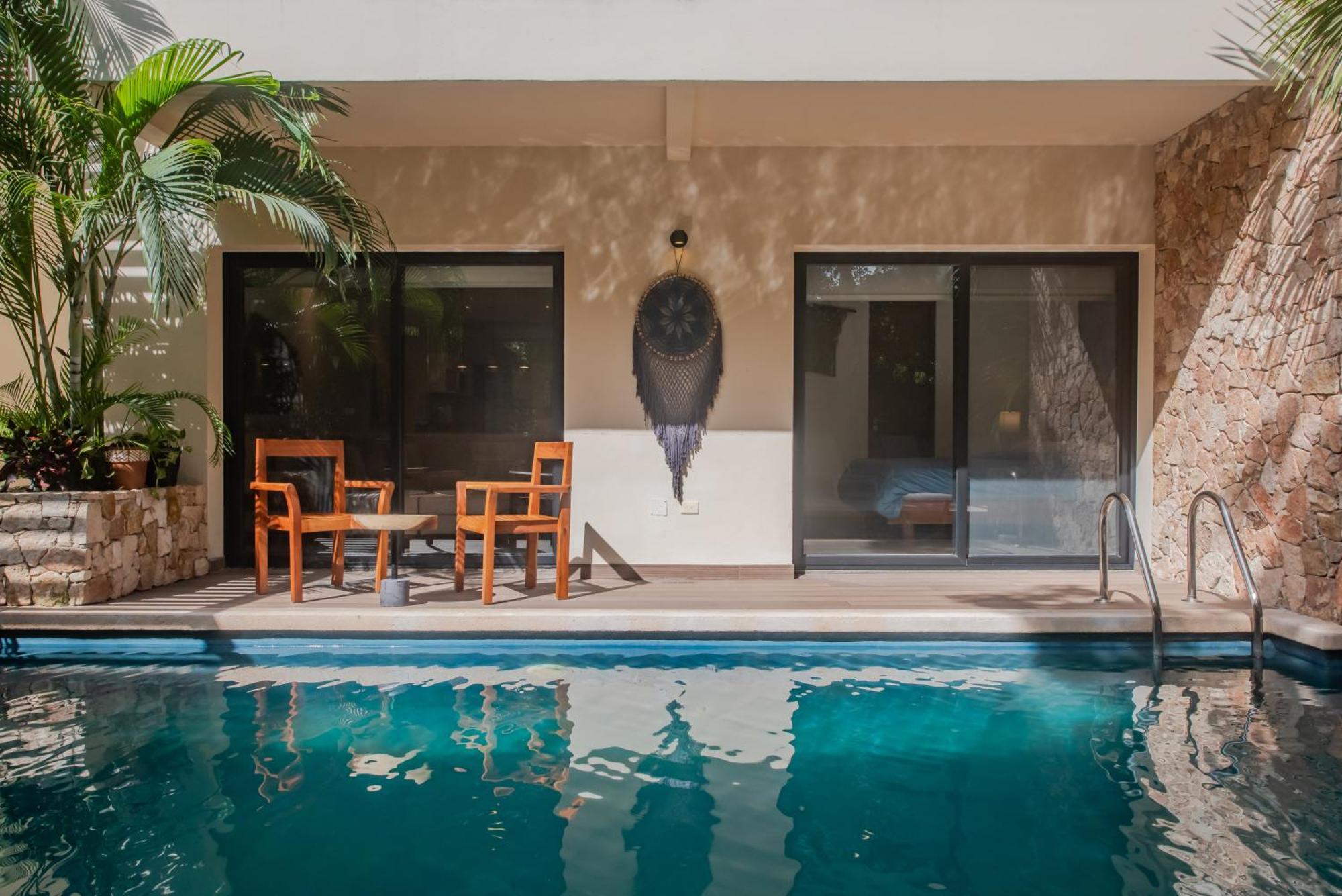 Luxury Aldea Zama 2Bed - 2Bat Apartment Private Terrace & Swim Up Tulum Bagian luar foto